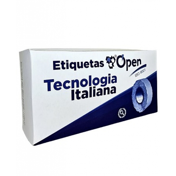 Etiqueta Open P6 Ondulada 10M - Caixinha c/ 20 rolos